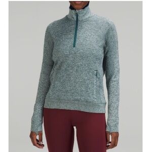 LULULEMON Green Jasper Engineered Warmth Half Zip size 4
